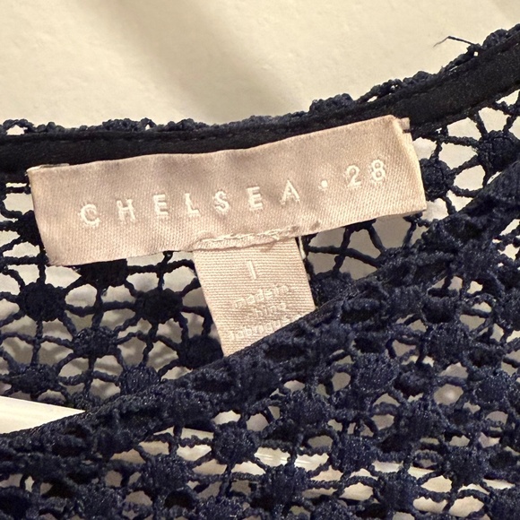 Navy Blue Lace Cocktail Dress - Picture 3 of 11